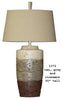 H & H Lamp 1372 Oval Tan Gray and Cinnamon Lamp - Darseys Furniture & MattressH&H Lamp