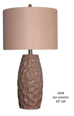 H & H Lamp 1434 Tan Ceramic Lamp - DarseysH&H Lamp
