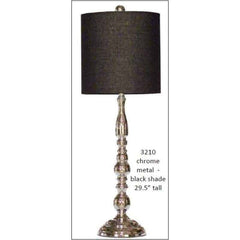 H & H Lamp 3210 Lamp Chrome 29.5 Tall - DarseysH&H Lamp