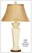 H & H Lamp 3308 White Distressed Lamp - Darseys Furniture & MattressH&H Lamp