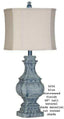 H & H Lamp 5656 Natural Blue Distressed Lamp - Darseys Furniture & MattressH&H Lamp