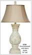 H & H Lamp 3720 Blue Distressed Lamp.