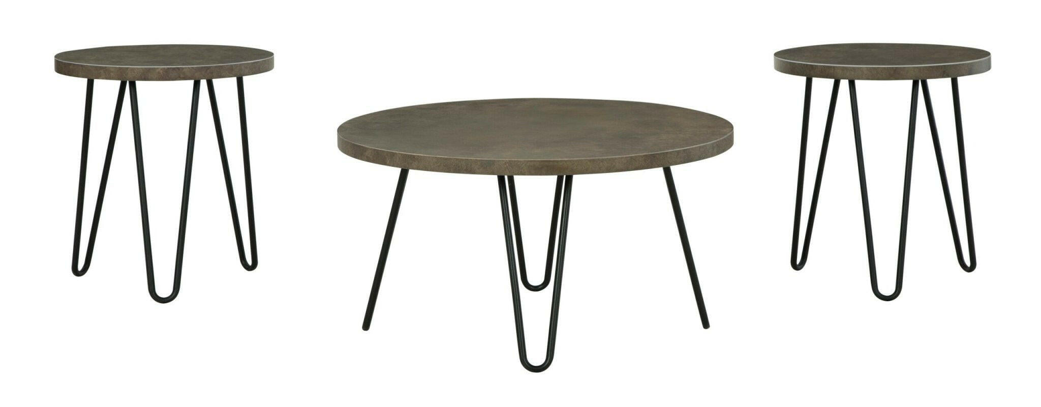 Hadasky Cocktail Table & 2 End Tables T144-13 - DarseysAshley