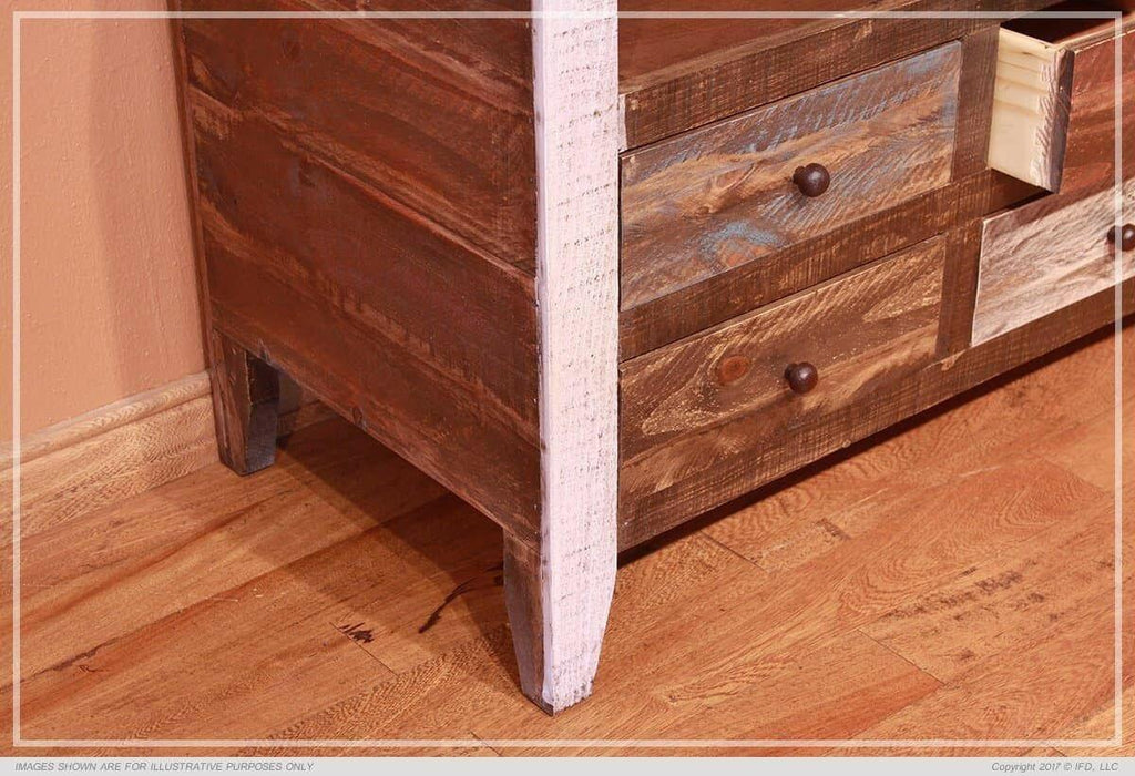 IFD964 Wallunit Antique Mulitcolor Entertainment Center.