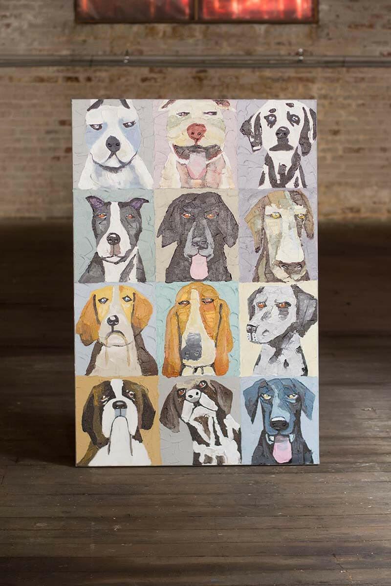 Emotional Dogs - Oil Painting Picture CAR1223.