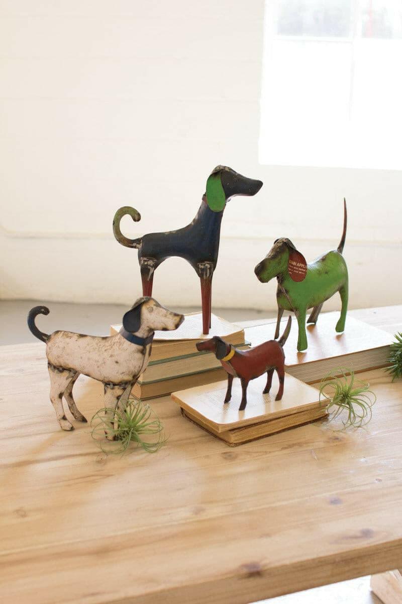 Metal Dogs Set Of 4 NBA2126.