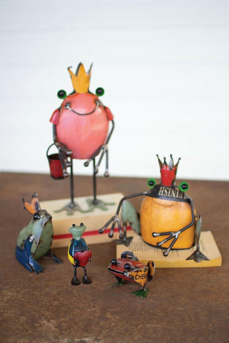Metal Iron Frogs Set Of 5 NBA2363.