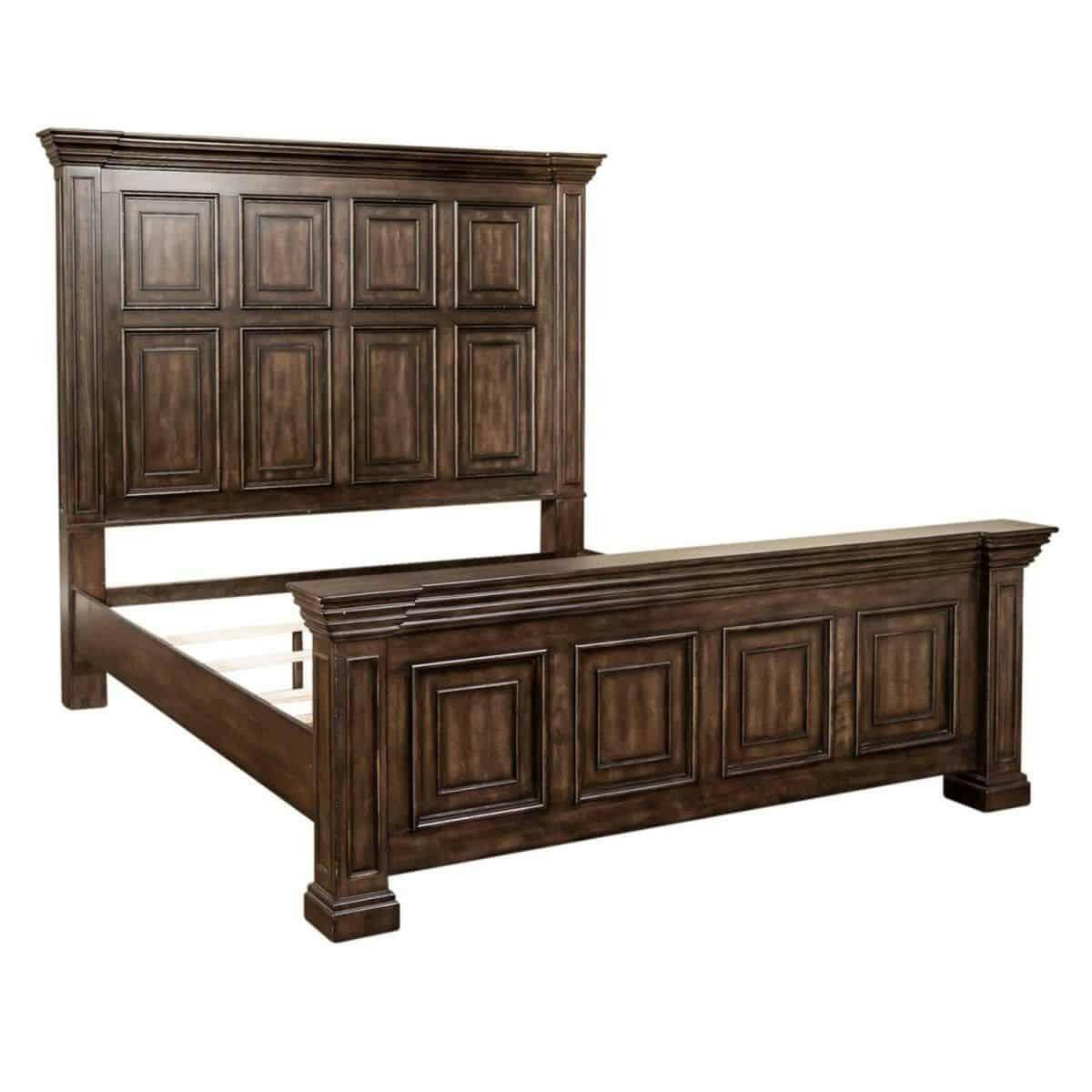 Big Valley Queen Size Headboard, Footboard & Rails 361-BR13/14/90.