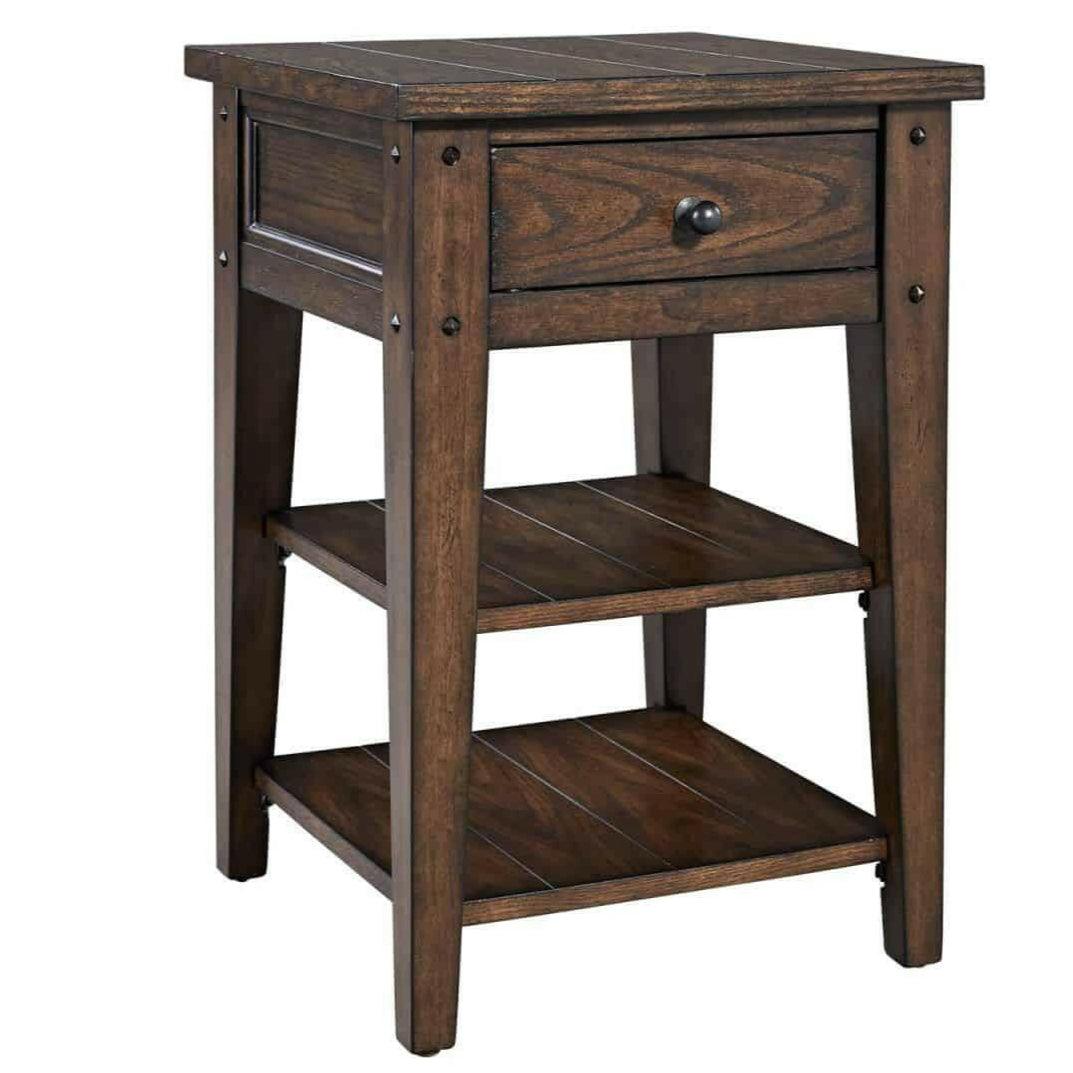 Lake House Chairside End Table 210-OT1021.