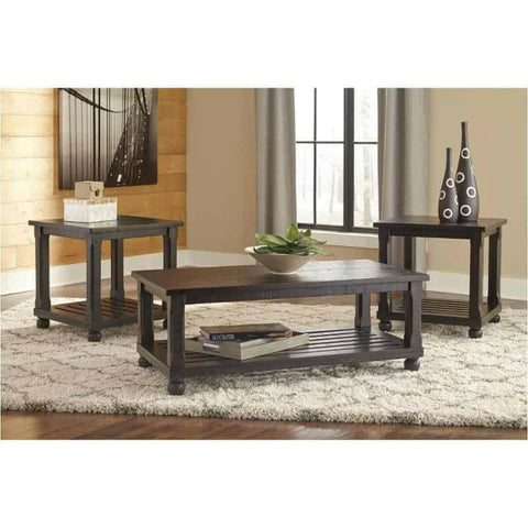 Mallacar Coffee Table & 2 End Tables T145-13 - DarseysAshley