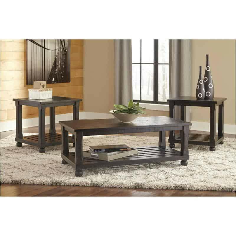 Mallacar Coffee Table & 2 End Tables T145 - 13 - Darseys Furniture & MattressAshley