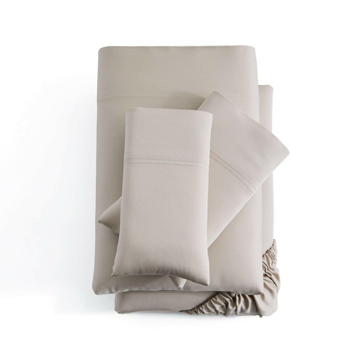 Woven Bamboo Driftwood King Sheet Set.