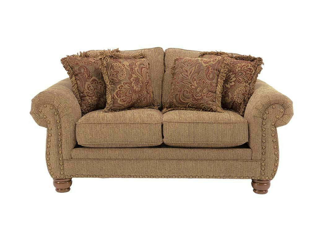 Lonewolf Brass Sofa and Loveseat 3180.