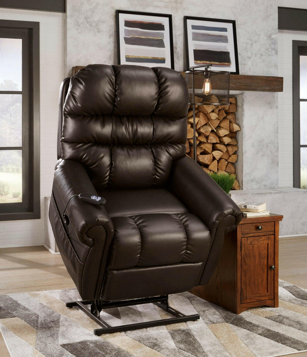 Mopton Chocolate Lift Chair 7550812 - DarseysAshley