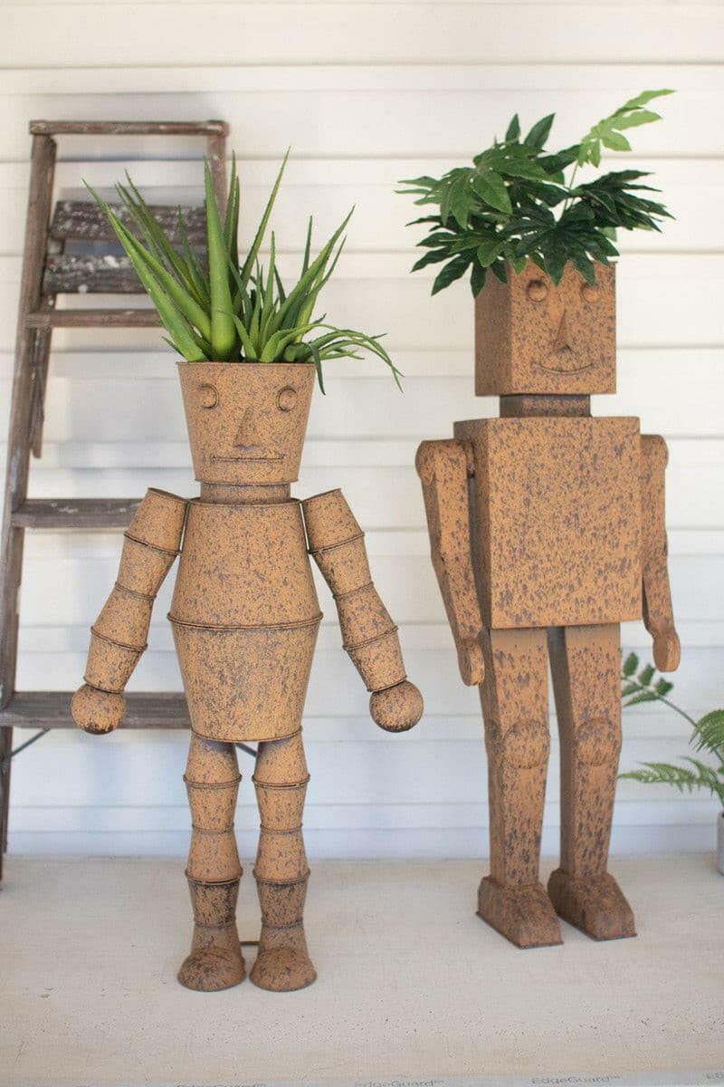 Robot Planters Set Of 2 CZG1270 - DarseysKalalou