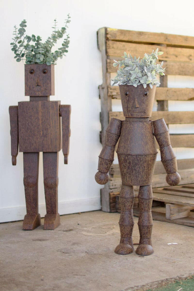 Robot Planters Set Of 2 CZG1270 - DarseysKalalou