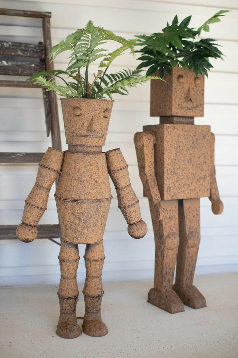 Robot Planters Set Of 2 CZG1270 - DarseysKalalou