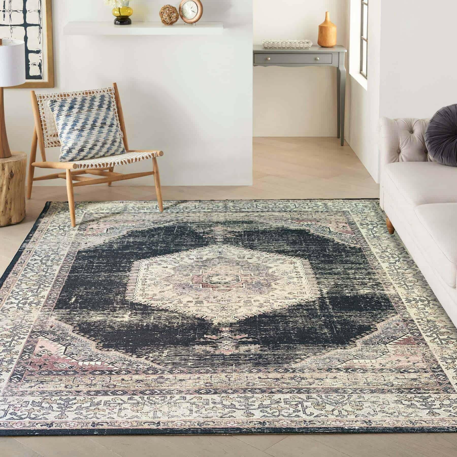 Rug Factory Medium Vintage Brown Elevate Rug ELT233BK.