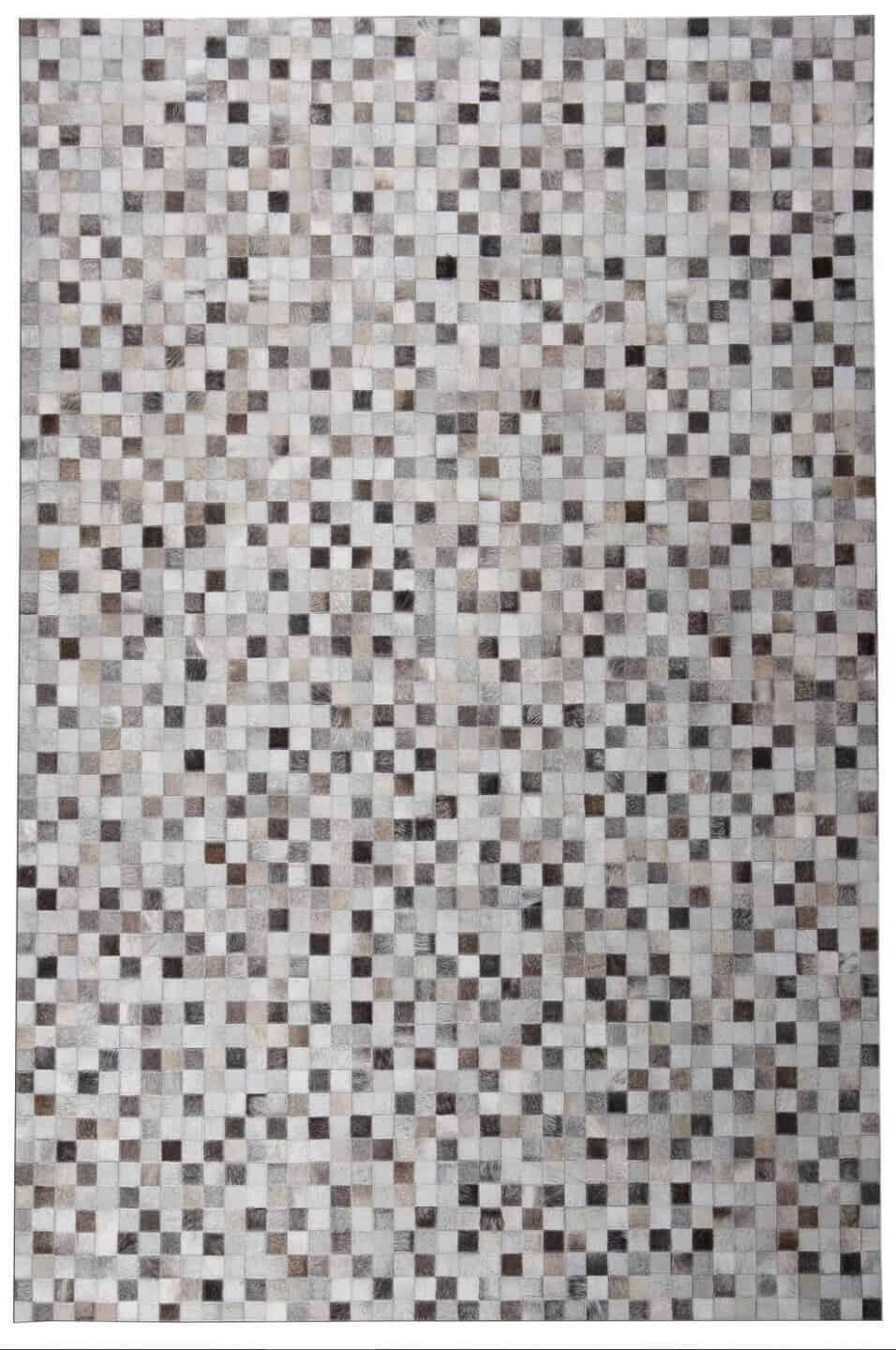 Rug Factory Tikul Silver Metallic Cowhide Rug TIKKULSIL.