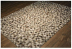 Rug Factory Tikul Silver Metallic Cowhide Rug TIKKULSIL.