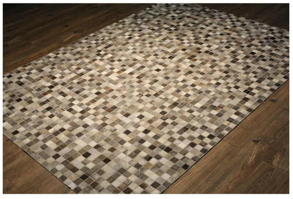 Rug Factory Tikul Silver Metallic Cowhide Rug TIKKULSIL - Darseys Furniture & MattressRug Factory