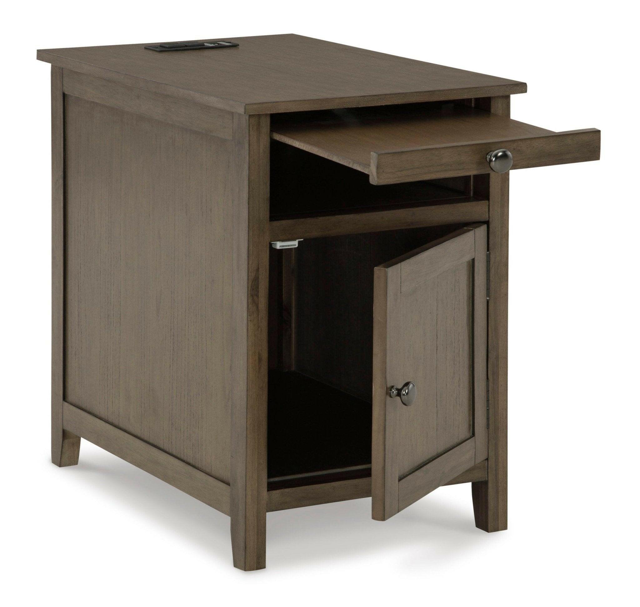 Treytown Gray Chairside End Table T300-217 Secondary image