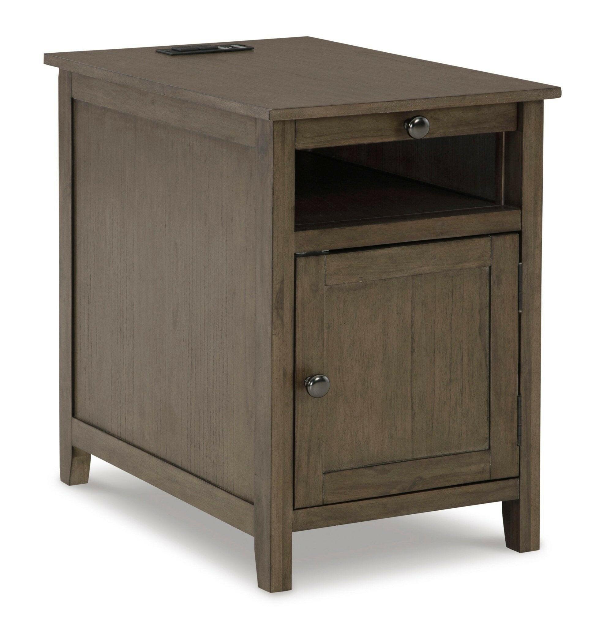 Treytown Gray Chairside End Table T300 - 217 - Darseys Furniture & MattressAshley Main image