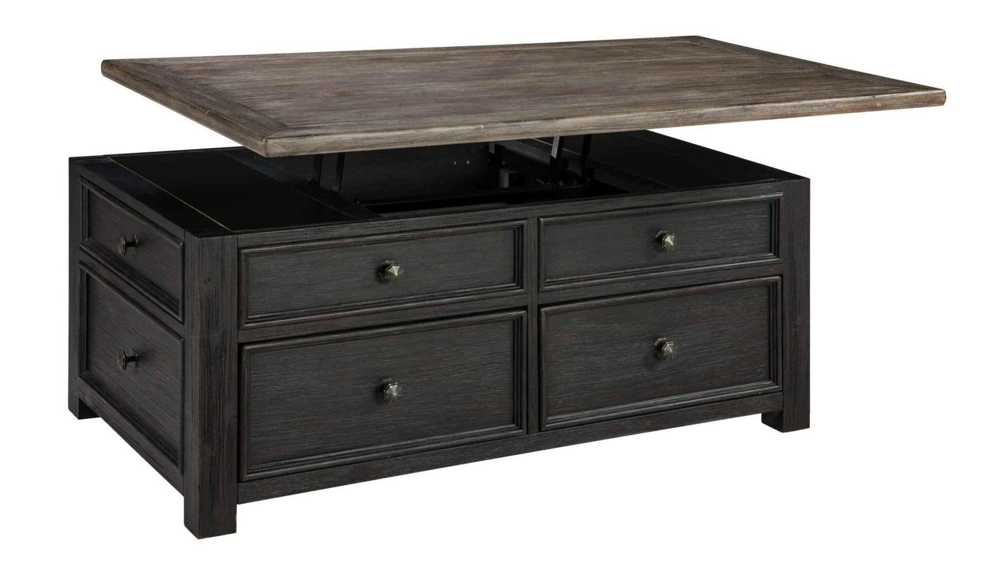 Tyler Creek Lift Top Cocktail Table and 2 End Tables T736 - DarseysAshley