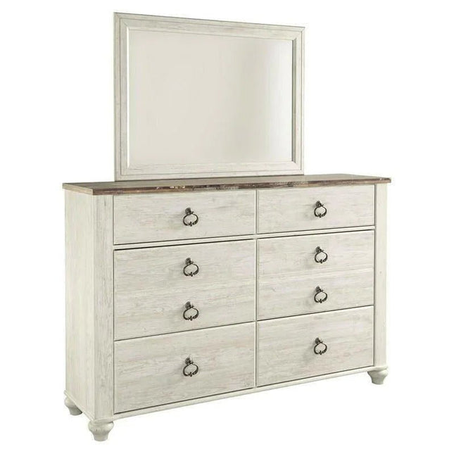 Willowton Dresser Mirror B267 - 31/36 - Darseys Furniture & MattressAshley