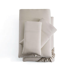 Woven Bamboo Driftwood King Sheet Set - DarseysMalouf Sleep