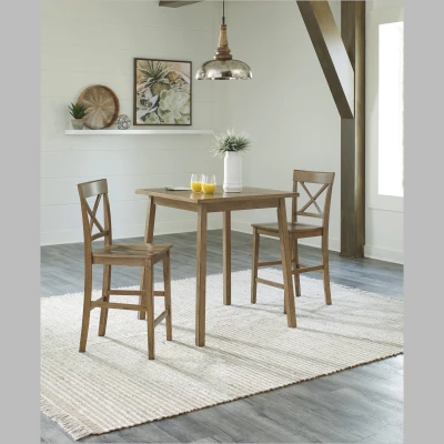 D241-13/124 Shully Table & 2 Chairs