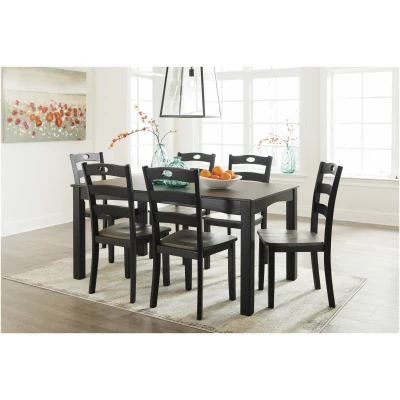 D338-425 Froshburg Table & 6 Chairs