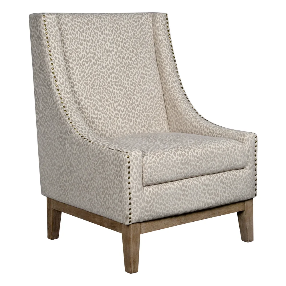 10001-SL Jasmine Snow Leopard Chair