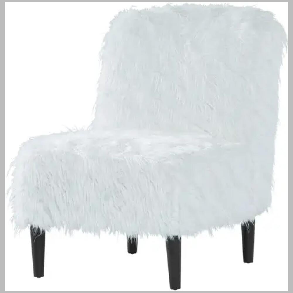 1550ac pyrenees white fur chair