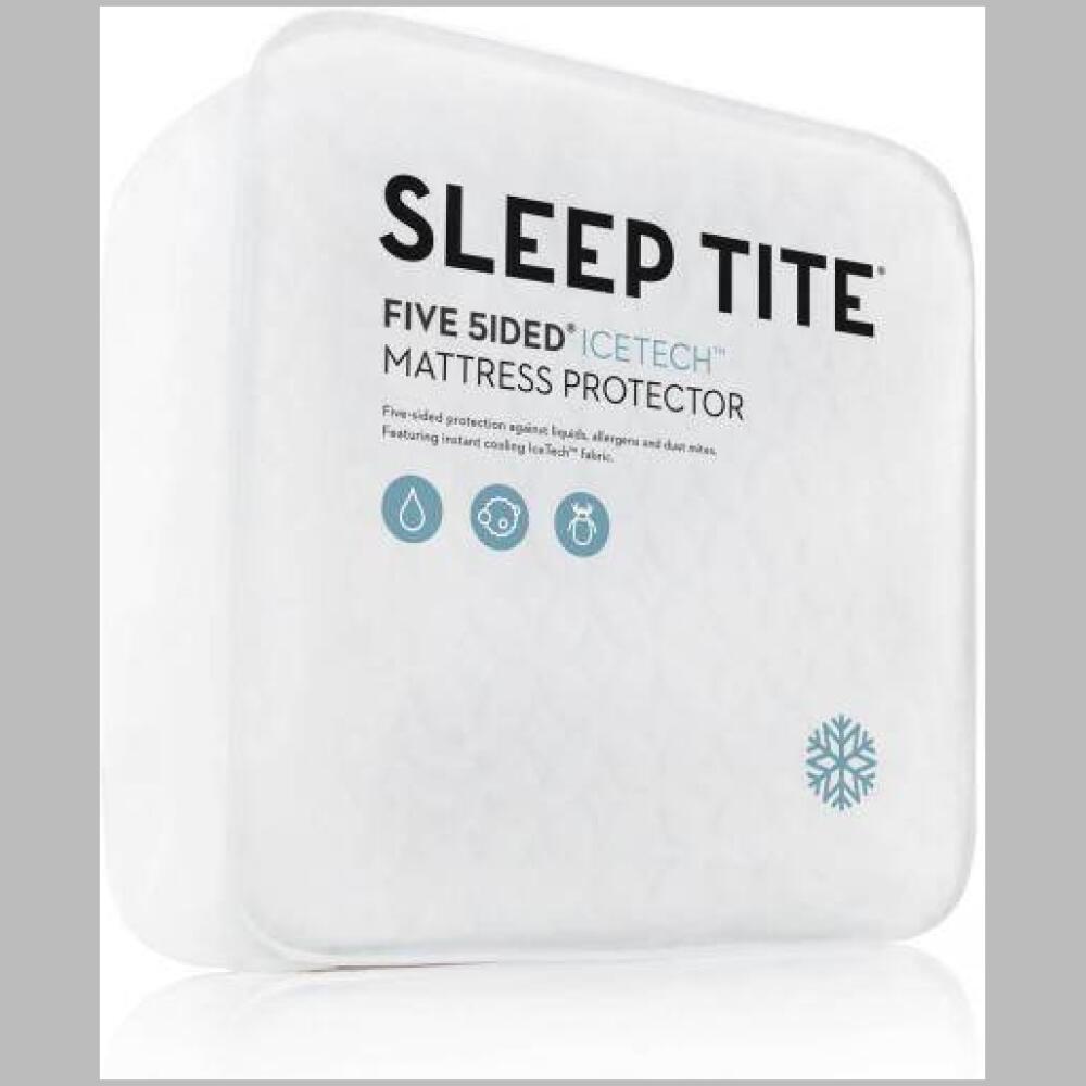 sleep sleep tite 5 sided icetech queen mattress protector