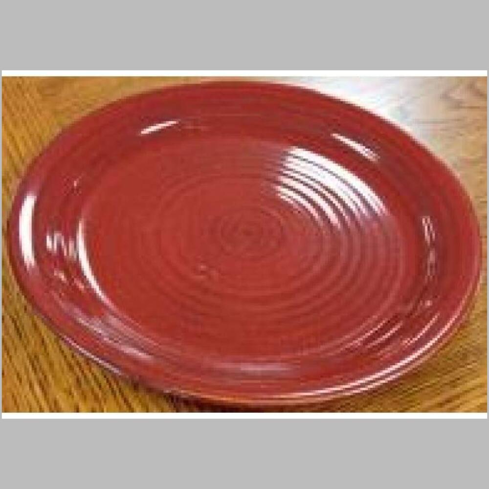 dinner plate accent red
