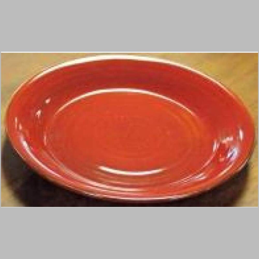 salad plate accent red