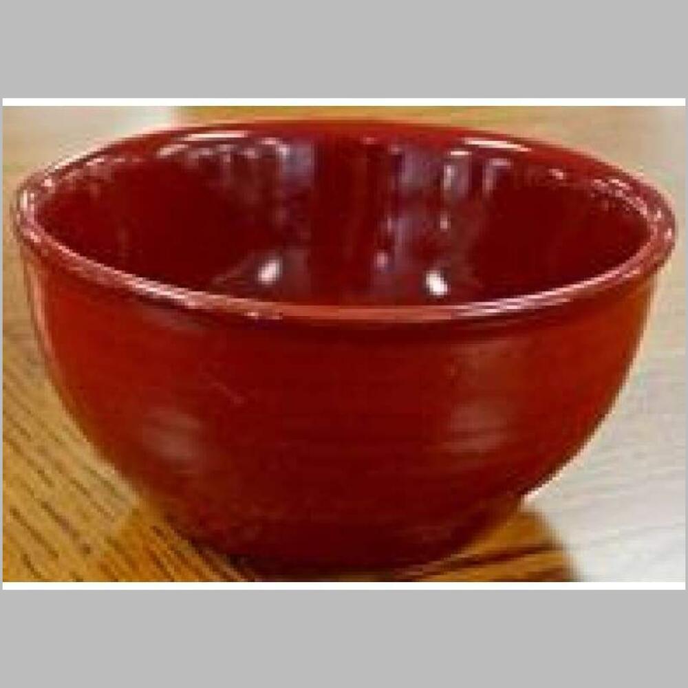 cereal bowl accent red