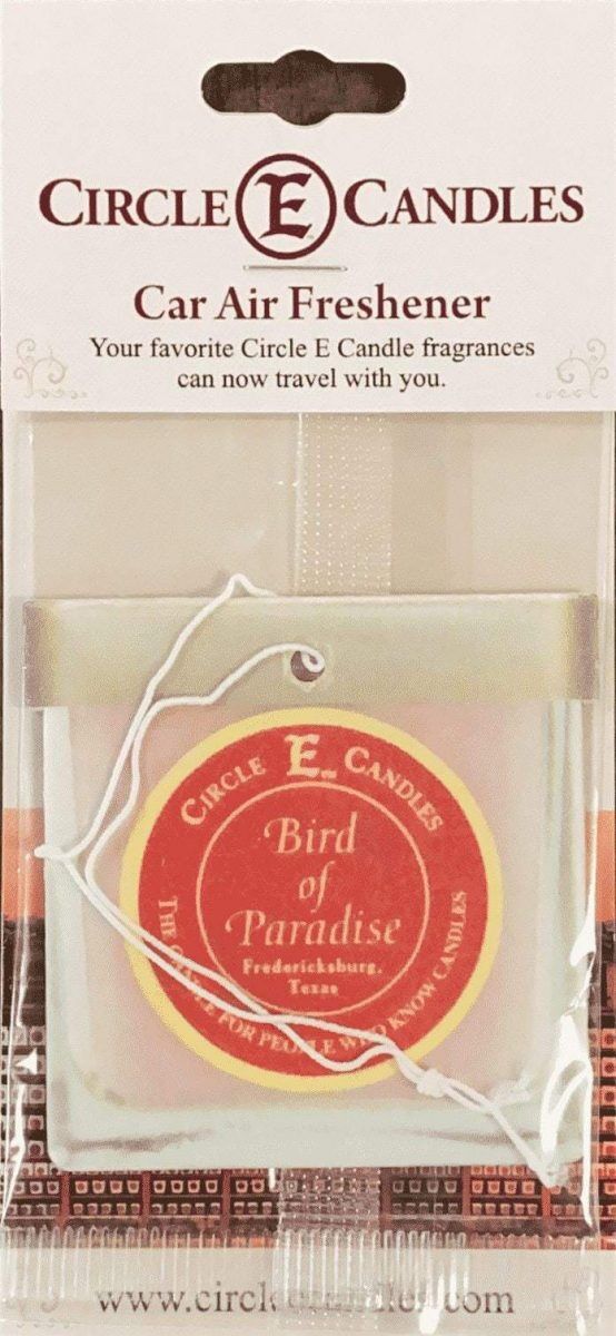 Circle E Car Air Freshener Bird of Paradise