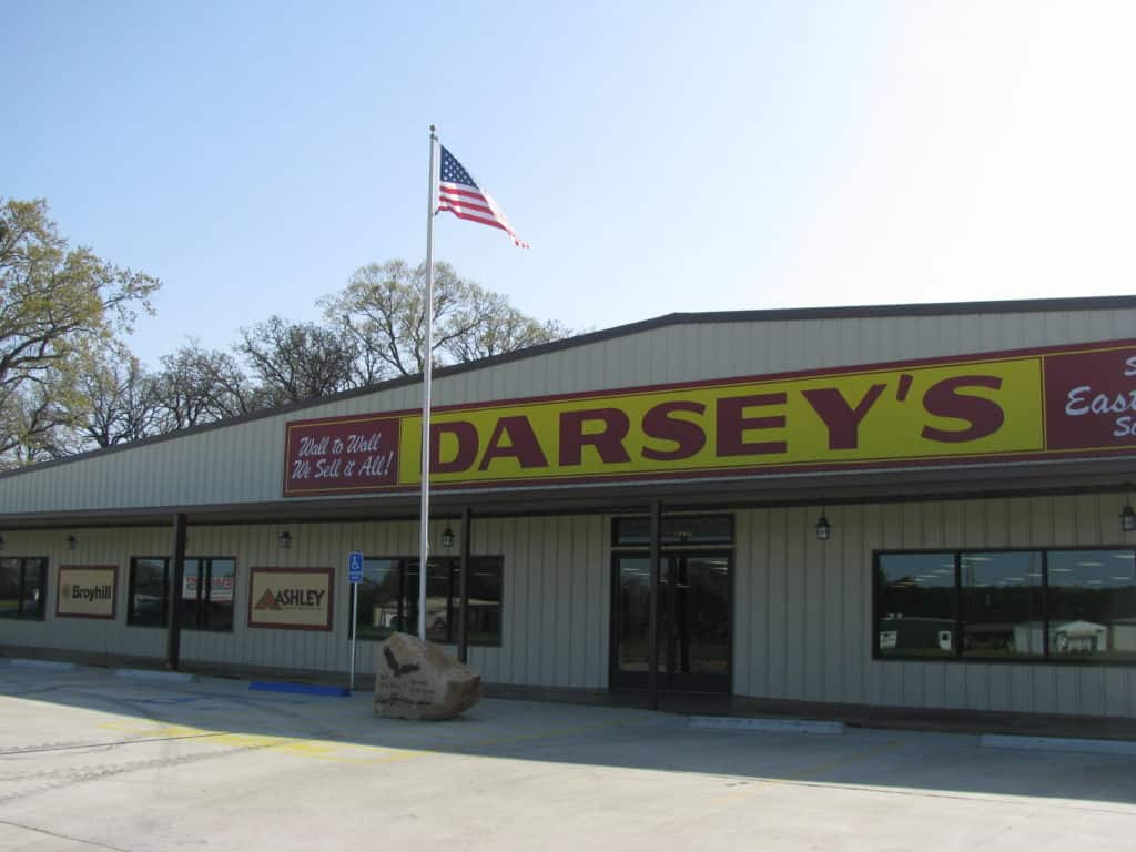 Darseys Furniture & Mattress Grapeland Texas, building built 2009