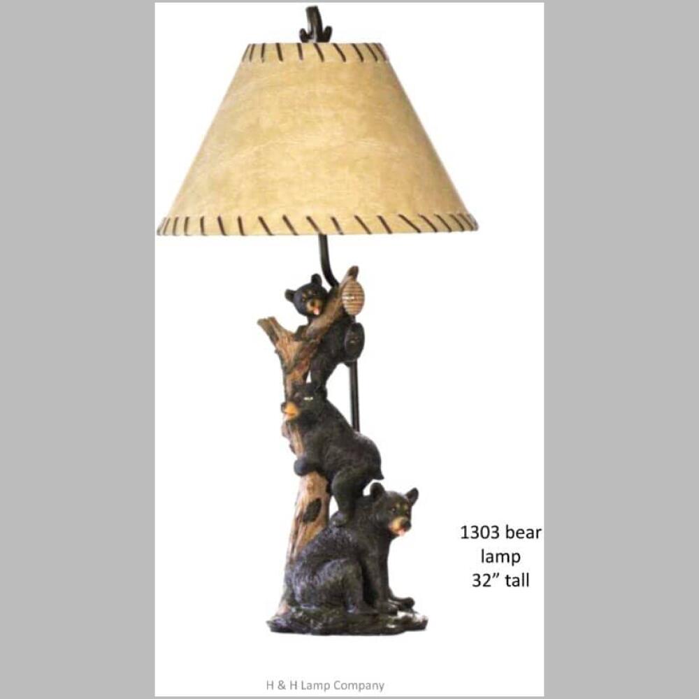 h & h lamp 1303 bear lamp