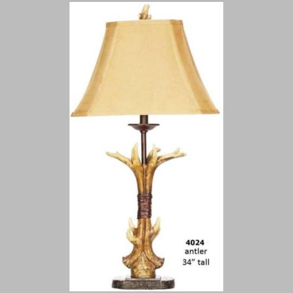 h & h lamp 4024 bound antler lamp