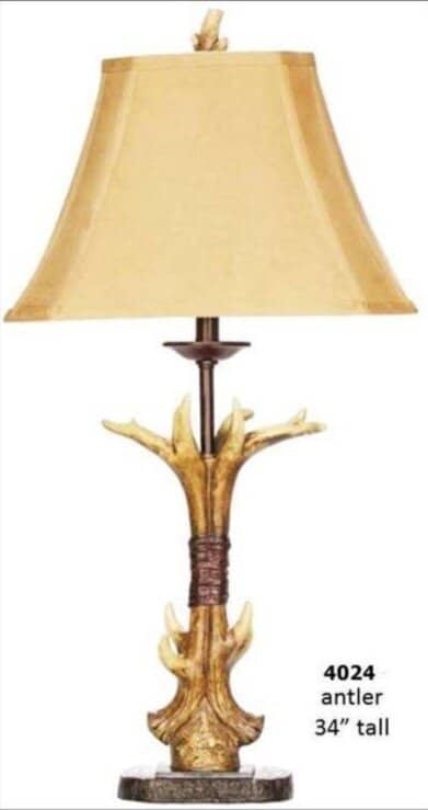 H & H Lamp 4024 Bound Antler Lamp