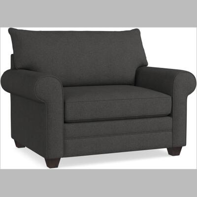 2712-18FC9 Alexander Charcoal Rolled Arm Chair 1/2