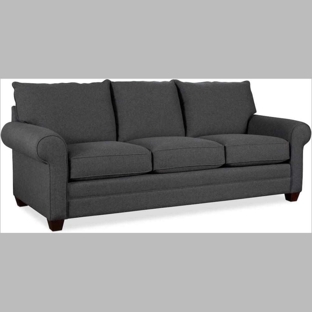 2712-72fc9 alexander charcoal rolled arm sofa