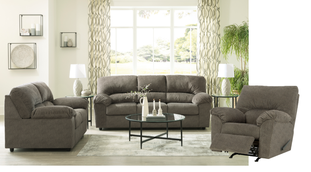 295 norlou sofa loveseat and recliner