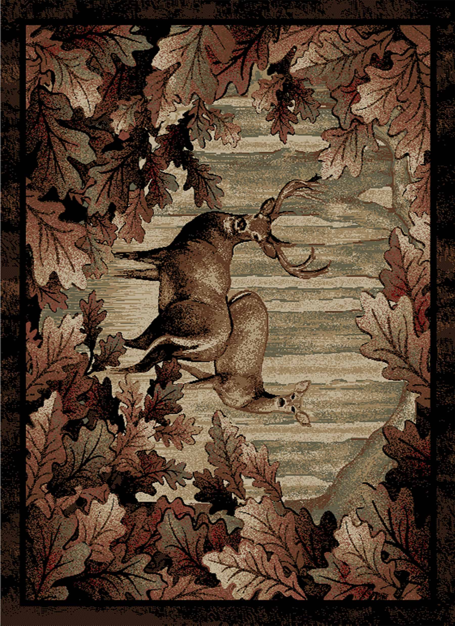 Whitetail woods. mayberry rug