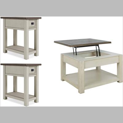 BOLANBURG COFFEE TABLE AND 2 END TABLES T751-0 and T637-107