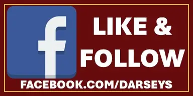 facebook like and follow button. darseys.com/darseys
