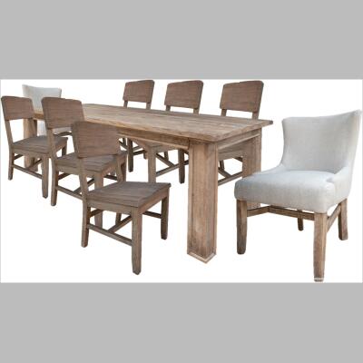 IFD7332TBL 7331CHUBG 2951CHR Aruba Table & 4 Side & 2 Arm Chairs